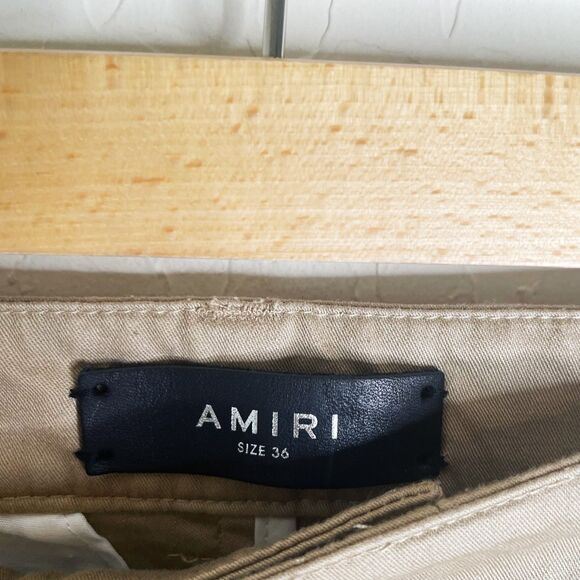 AMIRI Khaki Wide Cargo Pants - Picture 7 of 9
